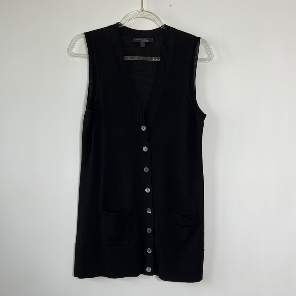 Brooks Brothers Extra‎ Fine Italian Merino Cardigan Vest Sz Small